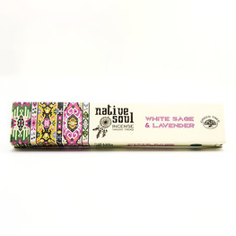Green Tree Native Soul White Sage & Lavender Incense 15 Sticks
