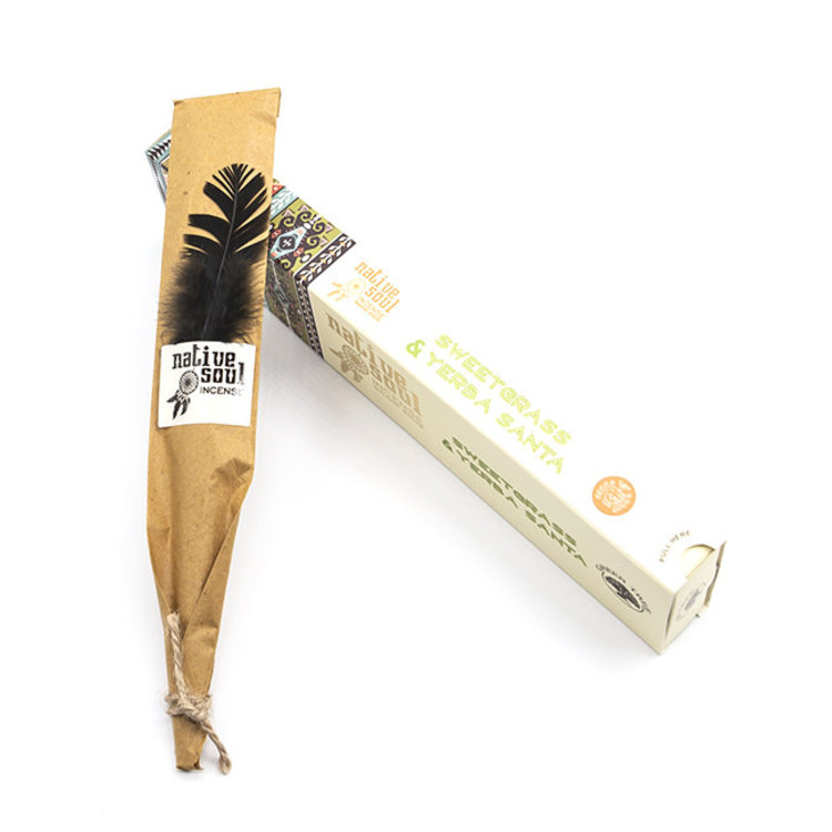 Green Tree Native Soul Sweetgrass & Yerba Santa Incense 15 Sticks