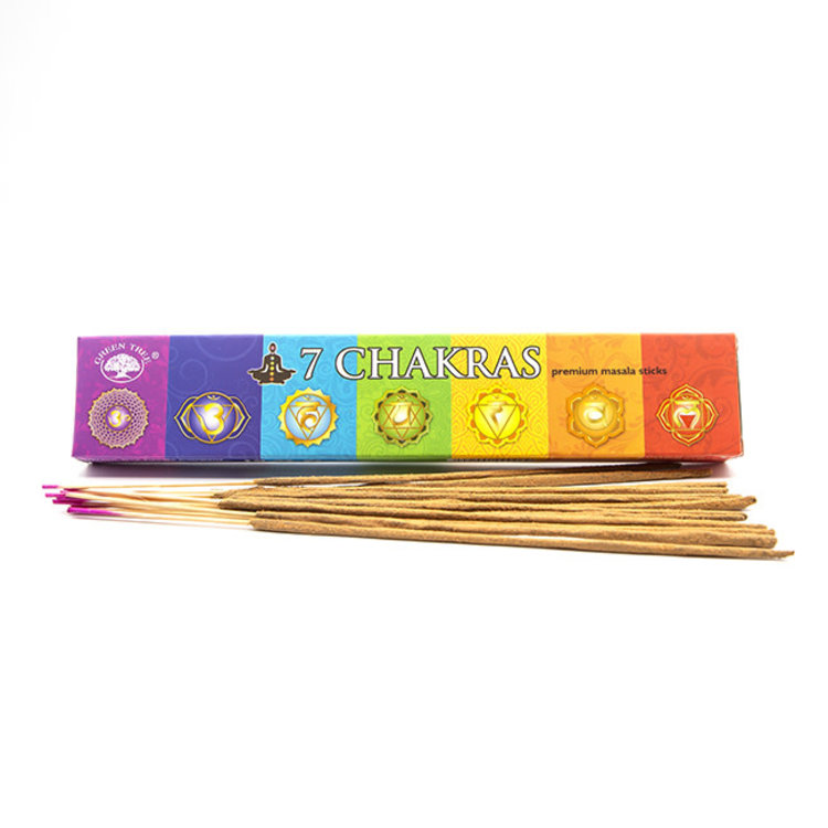 Green Tree Green Tree 7 Chakras Incense Sticks 15 g