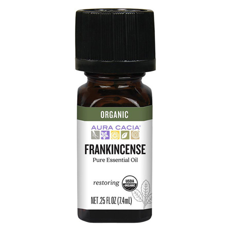 Aura Cacia Frankincense Organic Essential Oil .25 oz