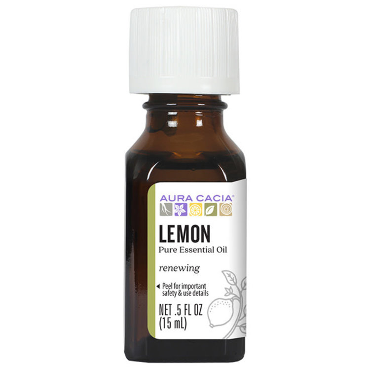 Aura Cacia Lemon Essential Oil .5 oz