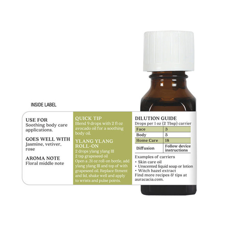 Aura Cacia Ylang Ylang III Essential Oil .5 oz