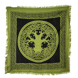 Green Tree of Life Altar Cloth 18 in. x 18 in.