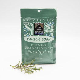 One with Nature Dead Sea Mineral Bath Salts Eucalyptus 2.5 oz