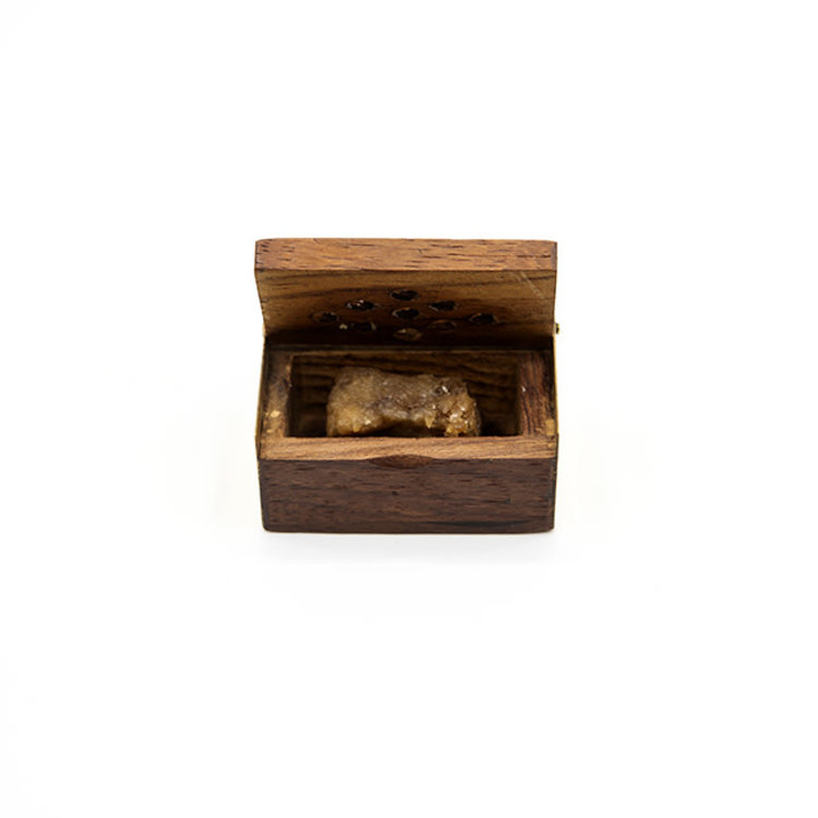 Amber Resin in Rosewood Box 3 g