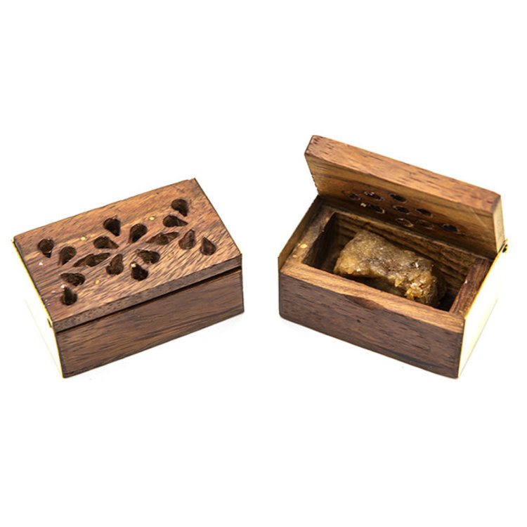 Amber Resin in Rosewood Box 3 g