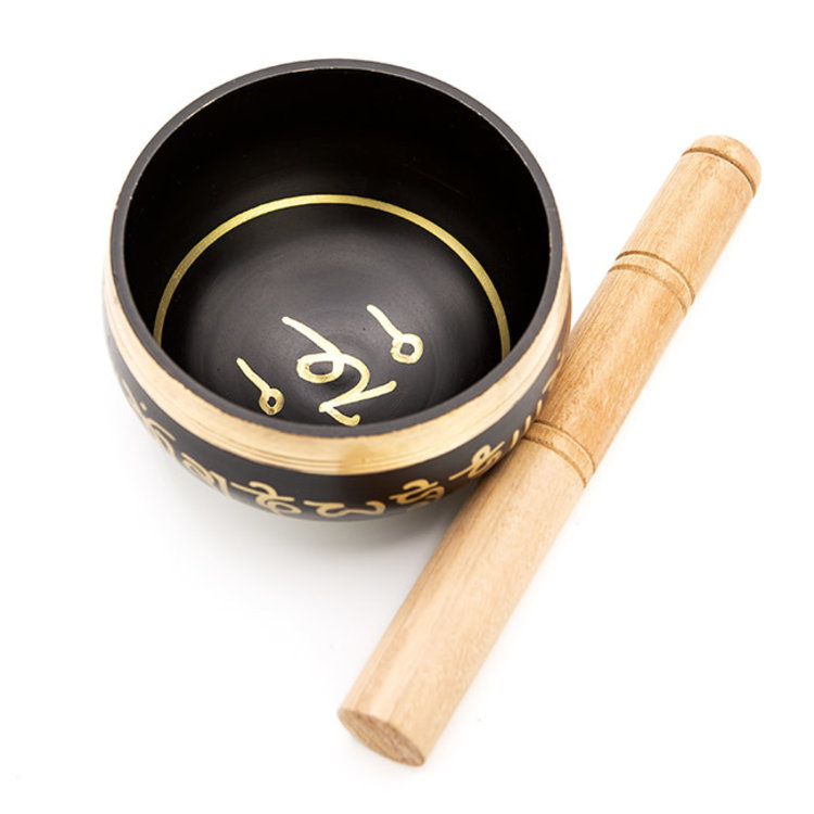 Brass Black Singing Bowl 4 in.