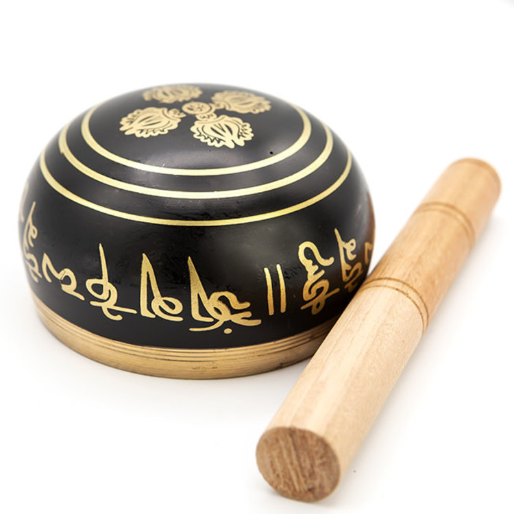 Brass Black Singing Bowl 4 in.