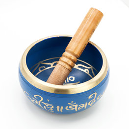 Brass Singing Bowl with Om Design 5.5 in.