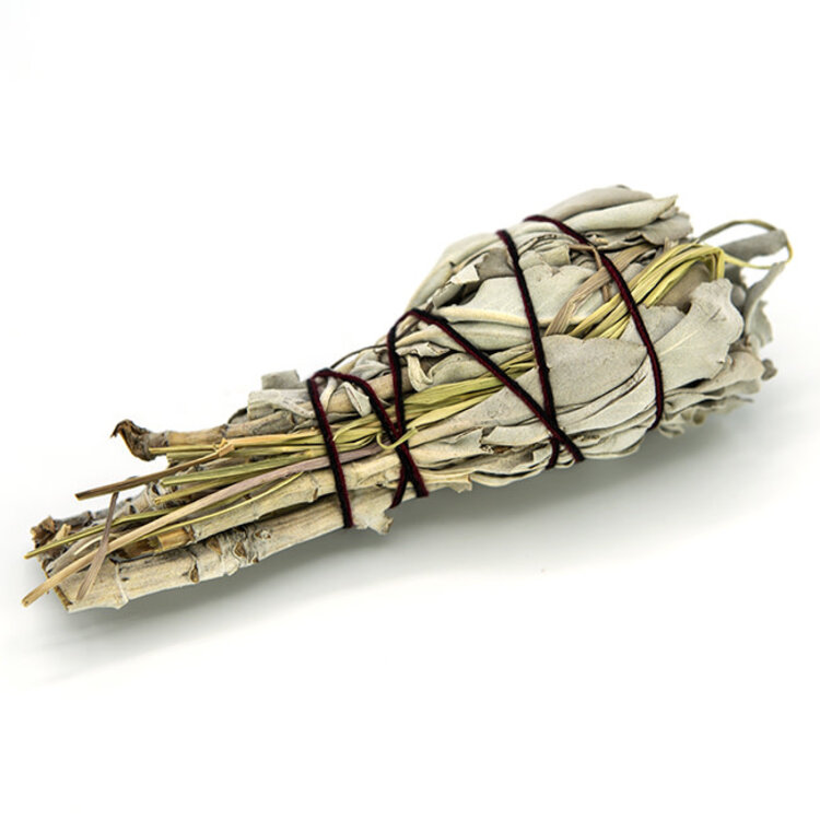 White Sage with Sweetgrass Small Bundle