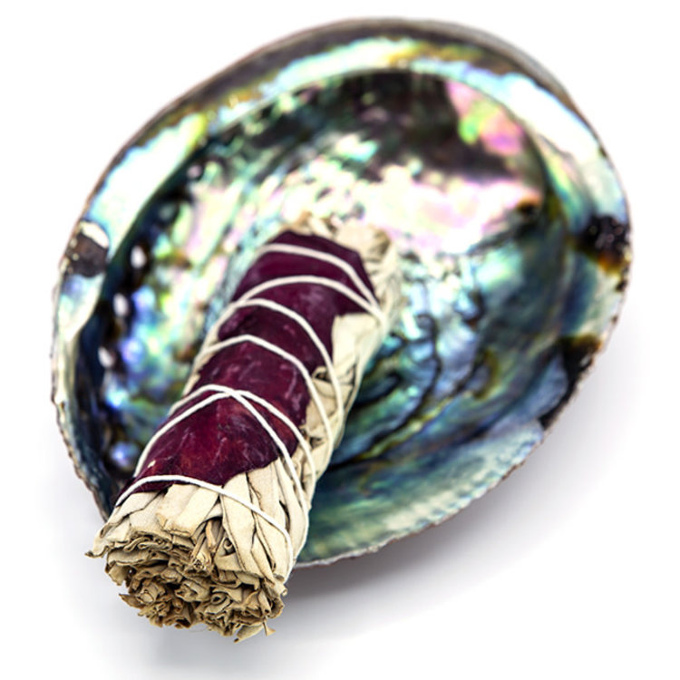 White Sage with Rose Small Bundle