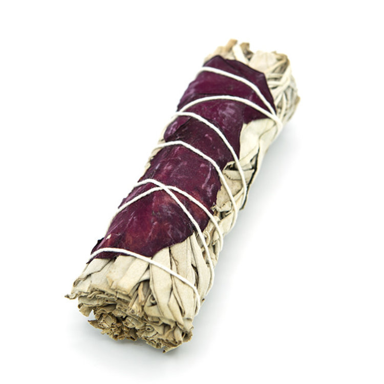 White Sage with Rose Small Bundle