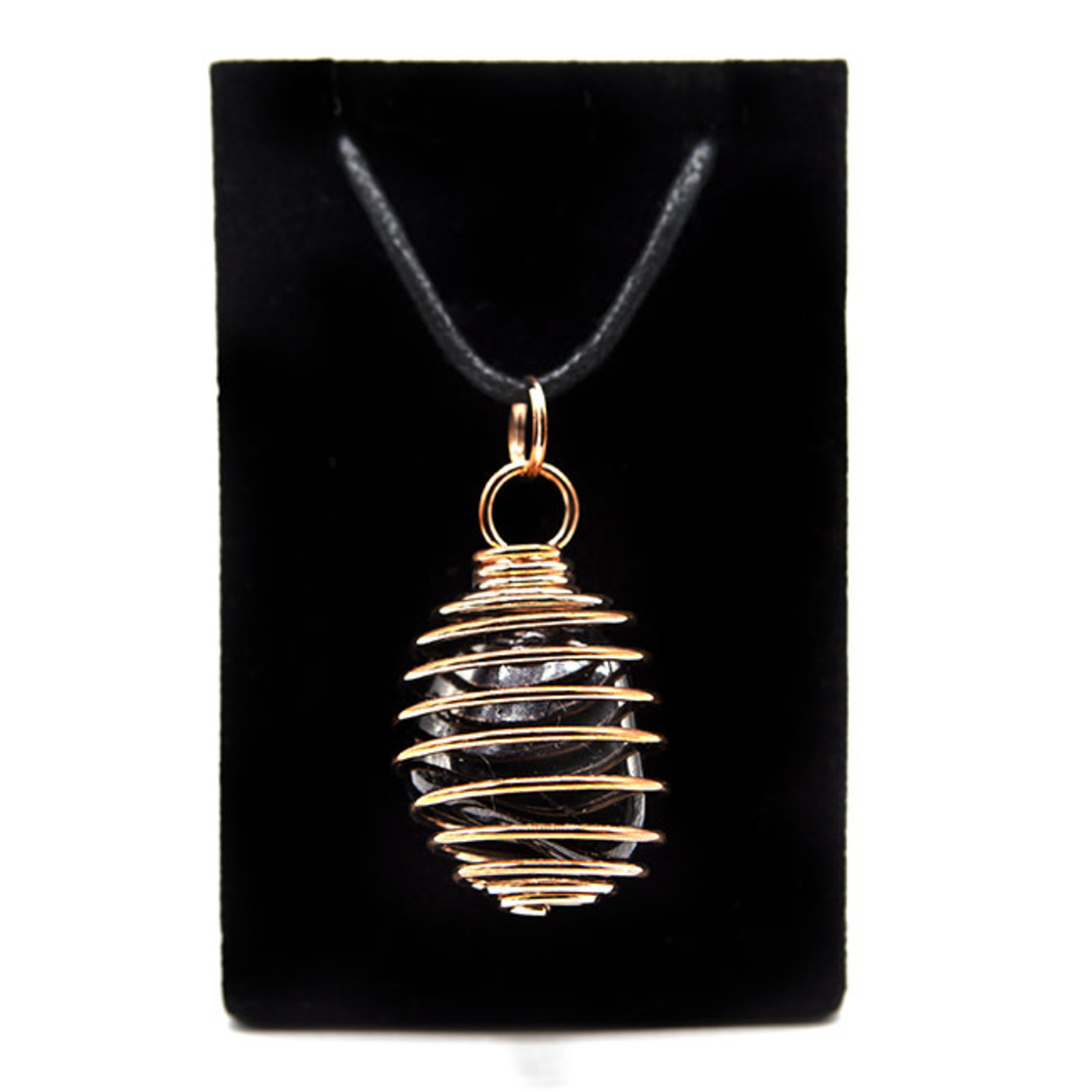 Spiral Copper Plated Cage Necklace 1 in. - Mystic Valley