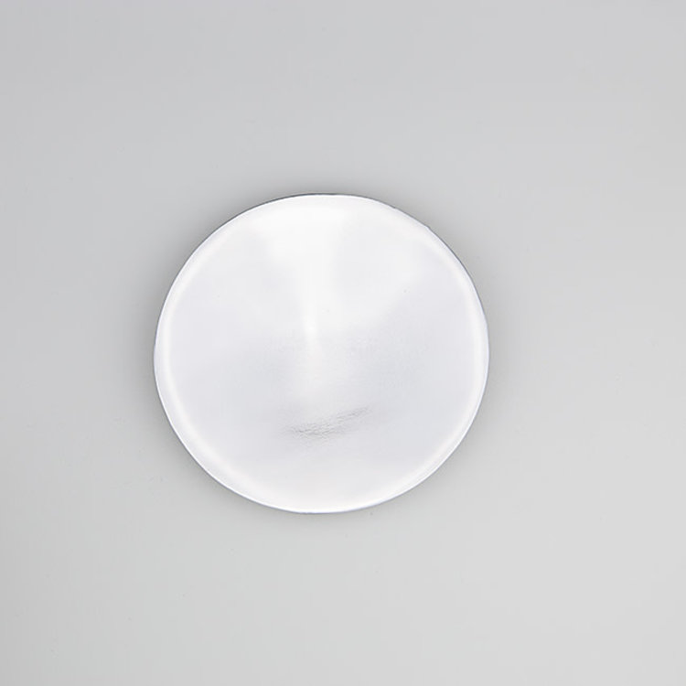 Candle Plate Recycled Aluminum Zen Round