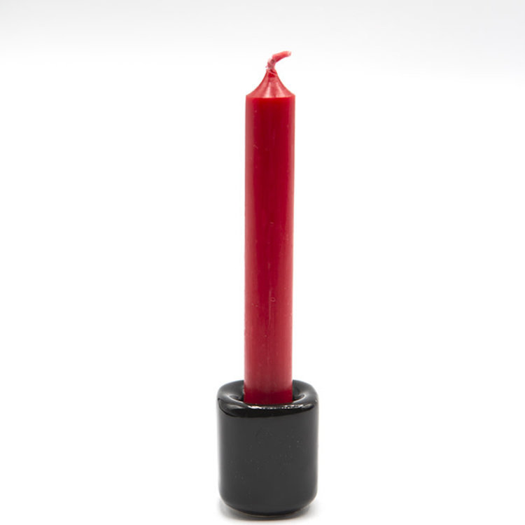 Chime Candle Holder Black Porcelain