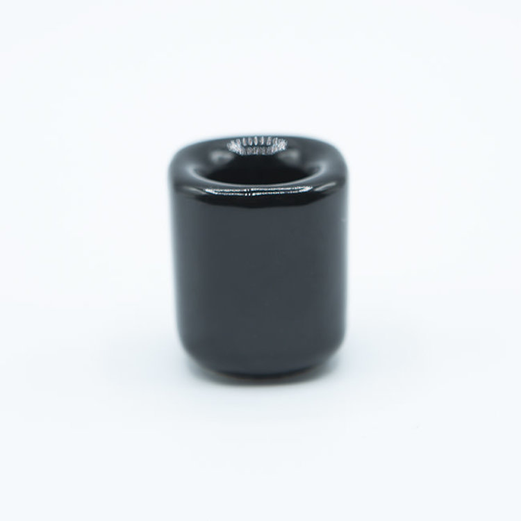 Chime Candle Holder Black Porcelain