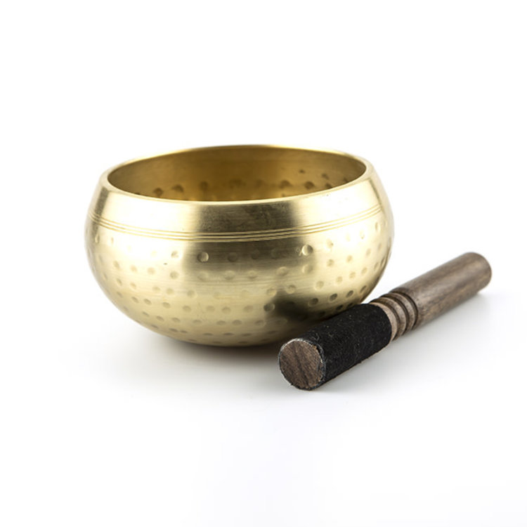 Brass Machine Hammered Singing Bowl 4.5 in
