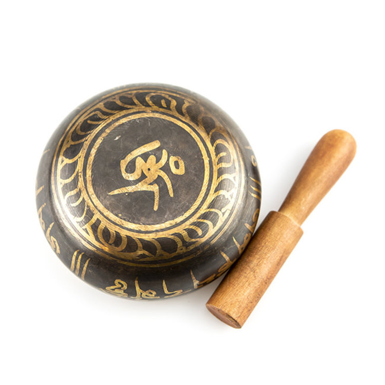 Singing Bowl with Ganesha 4.5 in.