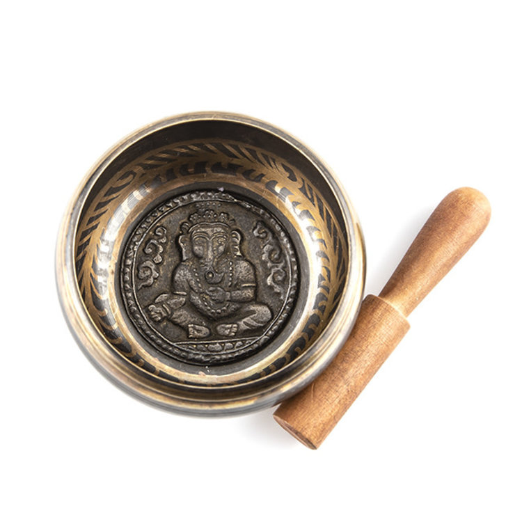 Singing Bowl with Ganesha 4.5 in.