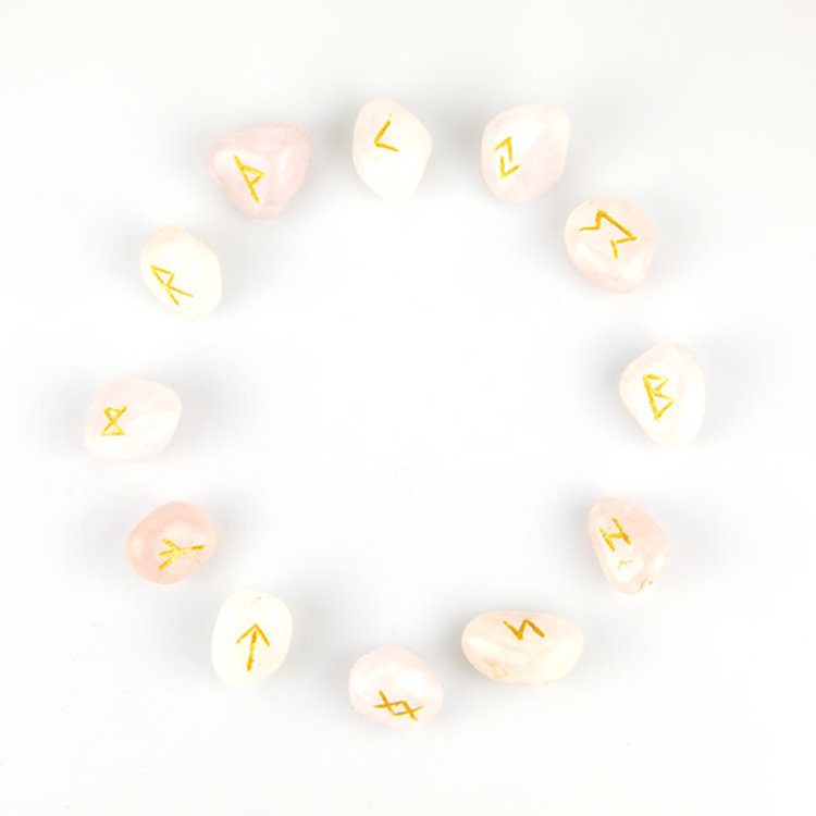 Rune Set Rose Quartz