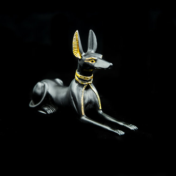 Anubis Lying Small Statue