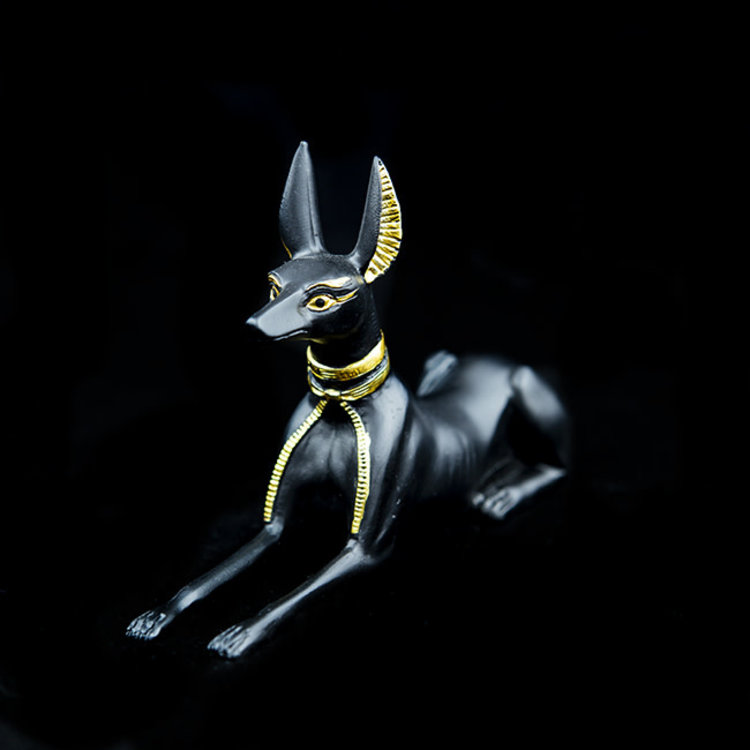 Anubis Lying Small Statue