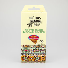 Green Tree Native Soul White Sage & Palo Santo Incense 8 Backflow Cones