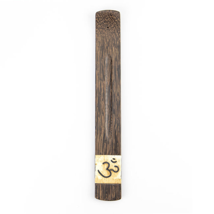 Palmwood with Om Incense Holder