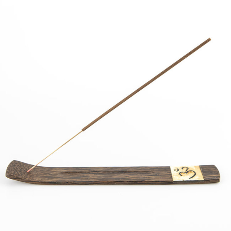 Palmwood with Om Incense Holder