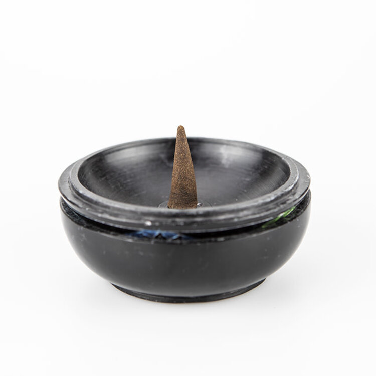 Soapstone Chakra Box Burner with Lid 4 in.