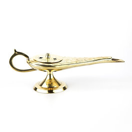 Brass Genie Lamp Incense Burner 8 in.