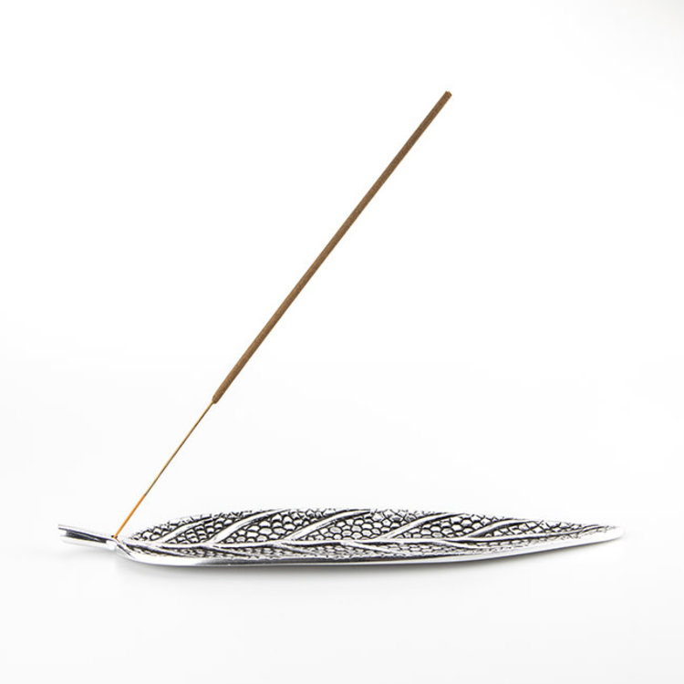 Recycled Aluminum Leaf Incense Holder