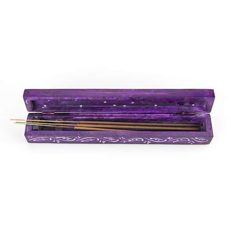 Soapstone Tie Dye Flower Box Incense Burner