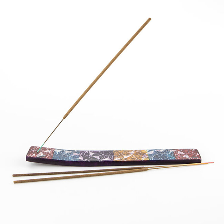Soapstone Tie Dye Incense Burner 10 in.