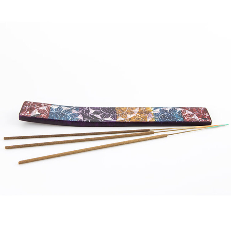 Soapstone Tie Dye Incense Burner 10 in.