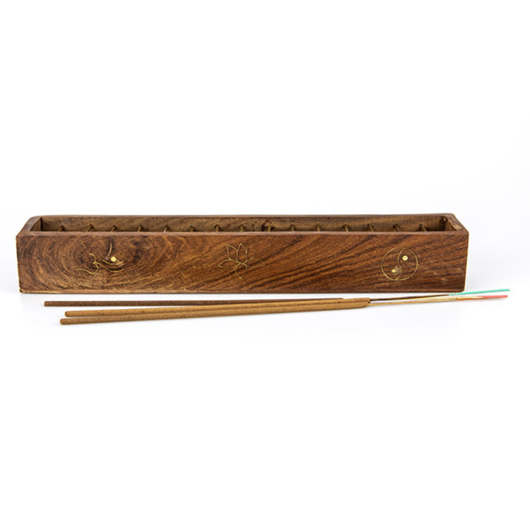 Wooden Lattice Tibetan Incense Holder