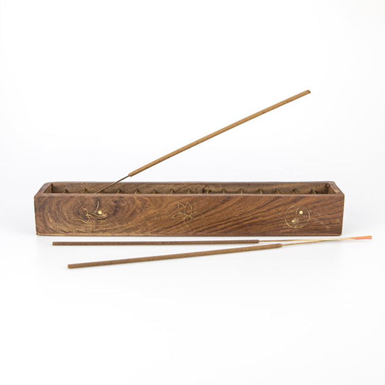 Wooden Lattice Tibetan Incense Holder