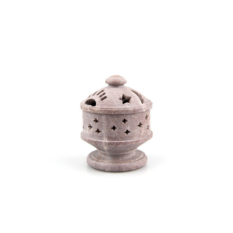 Soapstone Celestial Cup with Lid Incense Holder