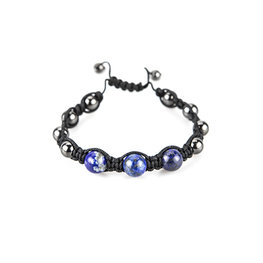 Magnetic Hematite & Lapis Bracelet