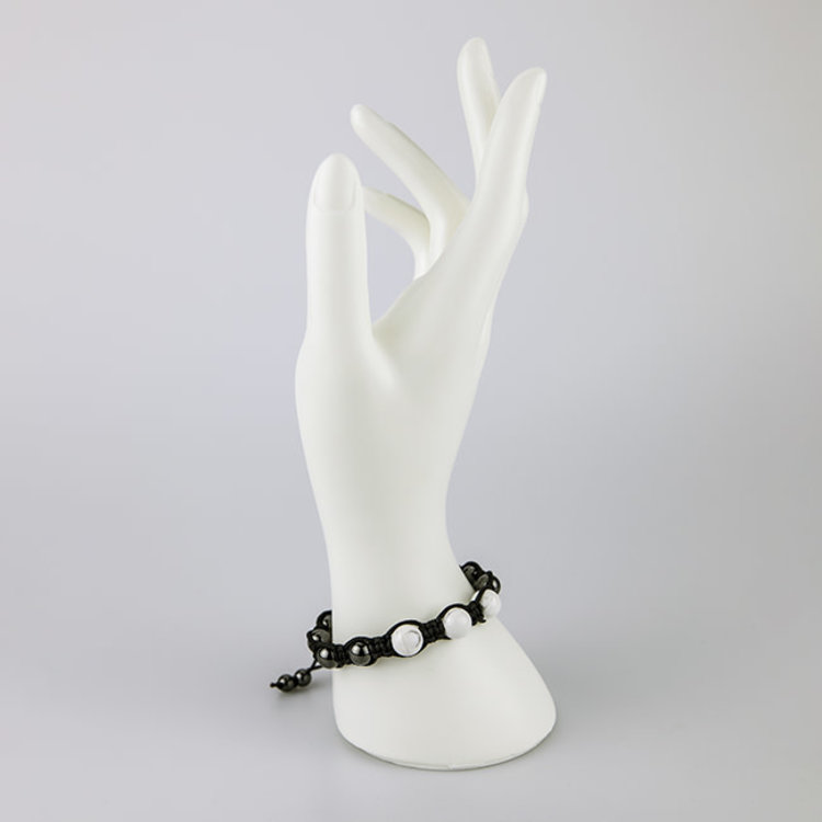 Magnetic Hematite & Howlite Bracelet