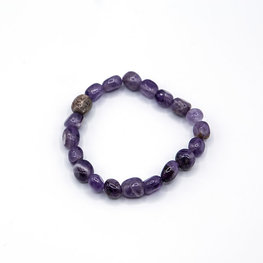 Tiny Tumbled Amethyst Bracelet