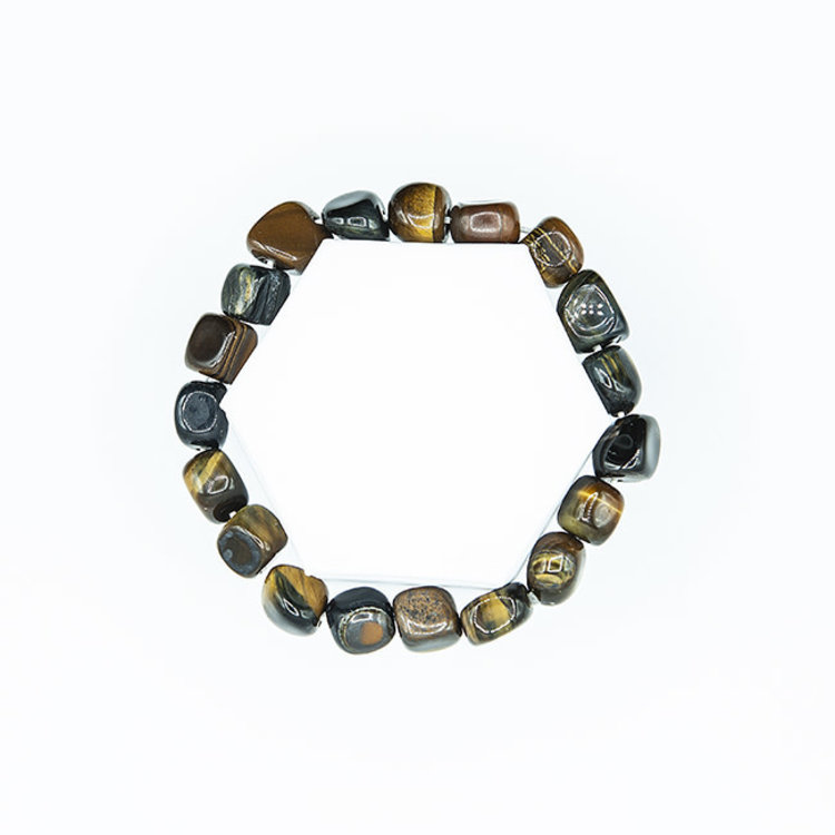 Tiny Tumbled Tiger's Eye Bracelet