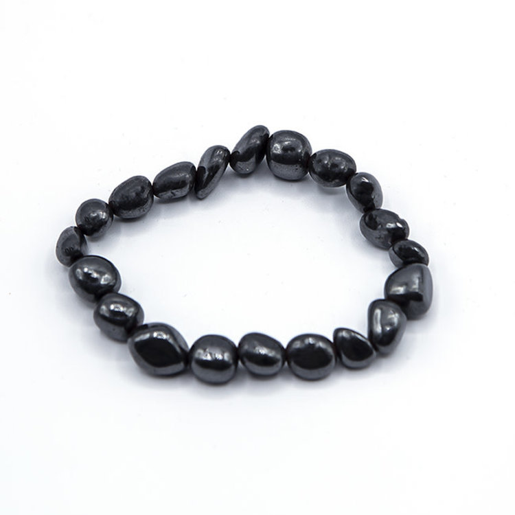 Tiny Tumbled Hematite Bracelet