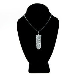 Flat Selenite Wrapped Point Pendant