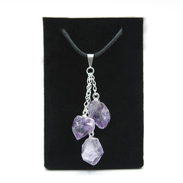 Triple Amethyst Point Pendant