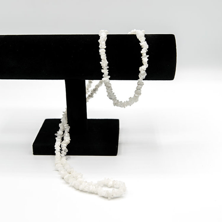 Rainbow Moonstone Chip 36 in. Necklace