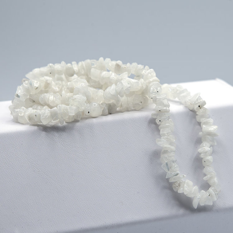 Rainbow Moonstone Chip 36 in. Necklace