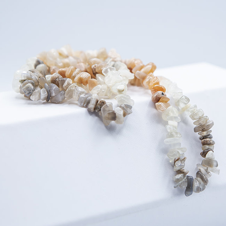 Multi Moonstone Chip 36 in. Necklace