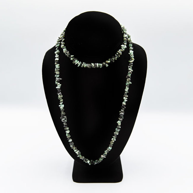 Emerald Chip 36 in. Necklace