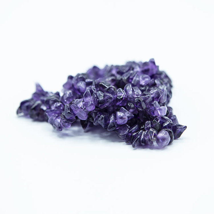 Amethyst Chip Necklace 36 in.